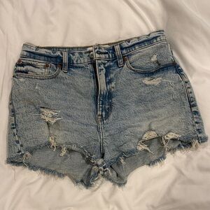 Abercrombie & Fitch Curve Love High Rise Denim shorts